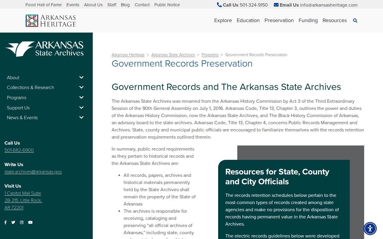 Arkansas State Archives preservation source for old Monroe County booking records